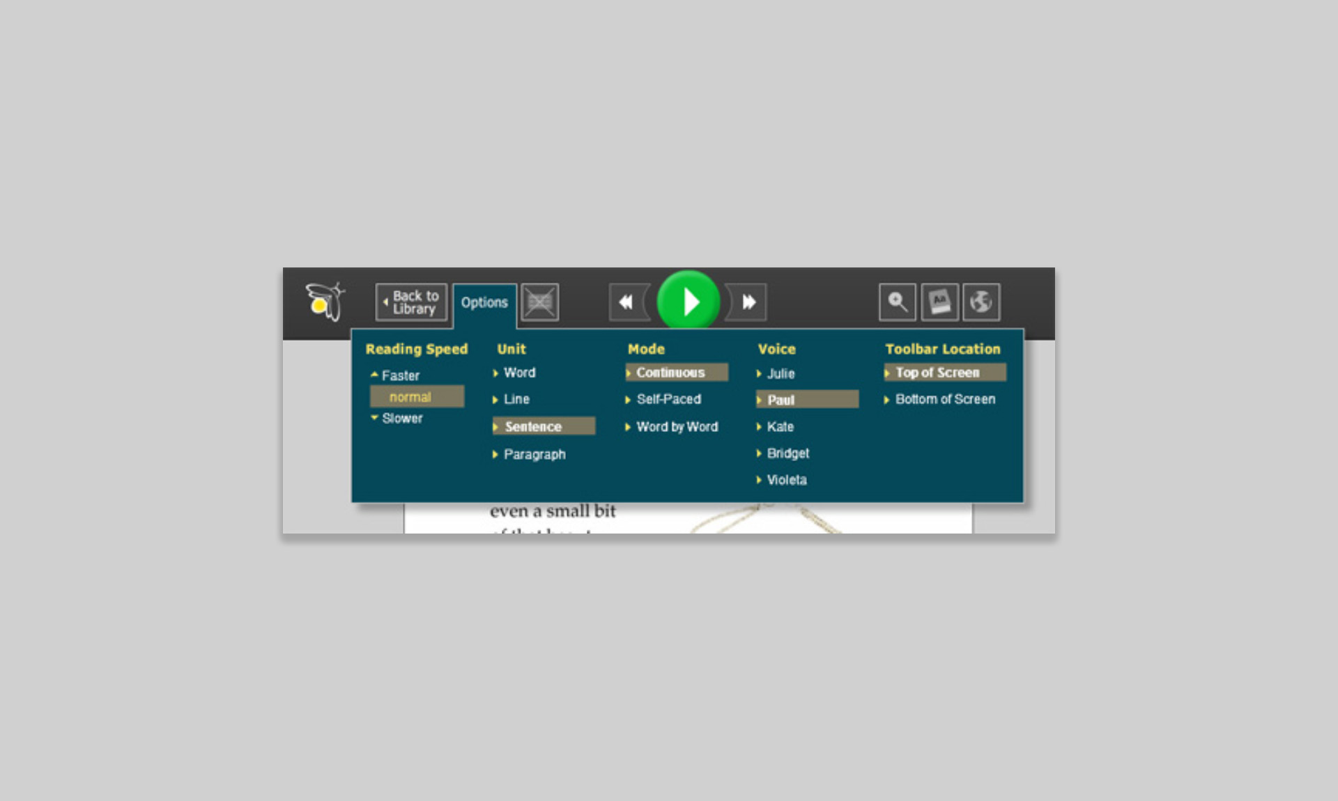 An image of the firefly system from Kurzweil.