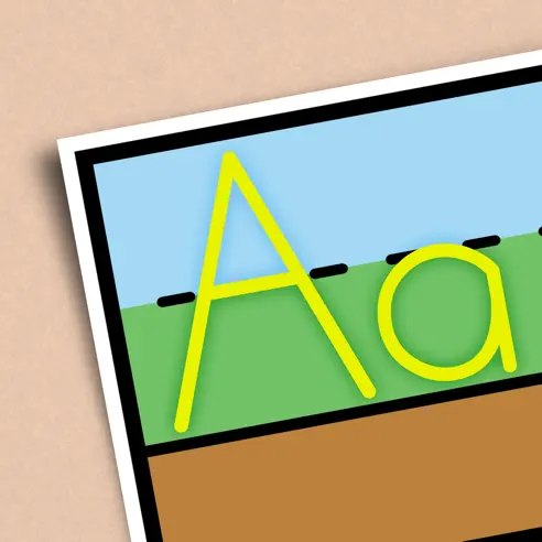 This app features a story method with colorful pictures to aid in letter formation.